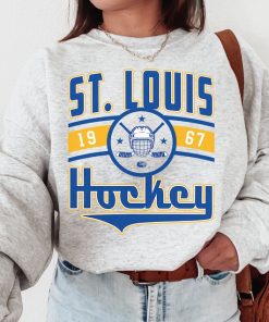 Vintage ST. Louis Blue Sweatshirt  T-Shirt, Blues Sweater, Blues T-Shirt, Hockey Fan Shirt, Retro ST. Louis Ice Hockey