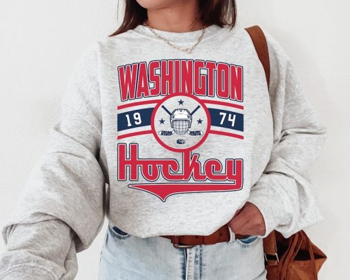 Vintage Washington Capital Sweatshirt  T-Shirt, Capitals Sweater, Capitals Shirt, Hockey Fan