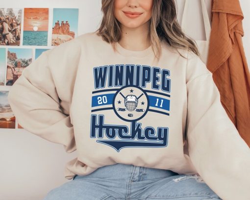 Vintage Winnipeg Jet Sweatshirt  T-Shirt, Jets Sweater, Jets T-Shirt, Winnipeg Hockey Fan Shirt