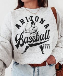 Vintage Arizona Diamondback Crewneck Sweatshirt / TShirt, Diamondbacks EST 1998 Sweatshirt, Retro Arizona Baseball Shirt