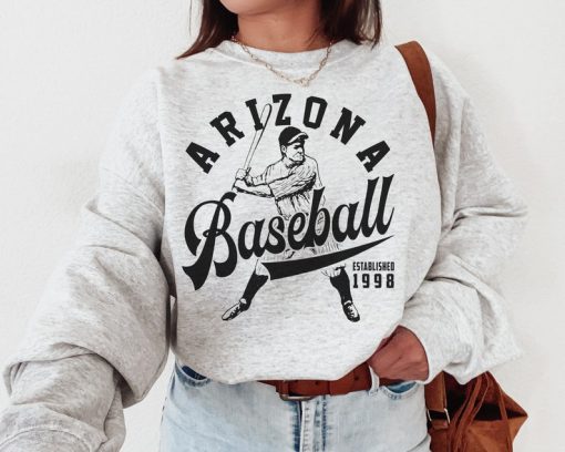 Vintage Arizona Diamondback Crewneck Sweatshirt / TShirt, Diamondbacks EST 1998 Sweatshirt, Retro Arizona Baseball Shirt