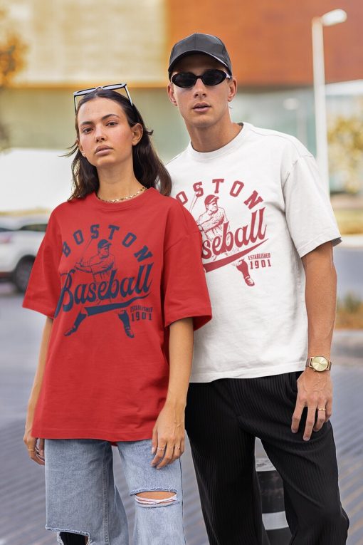 Vintage Boston Red So Crewneck Sweatshirt / T-Shirt, Red So EST 1901 Sweatshirt, Boston Baseball Shirt