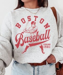 Vintage Boston Red So Crewneck Sweatshirt / T-Shirt, Red So EST 1901 Sweatshirt, Boston Baseball Shirt