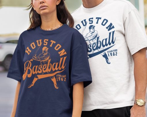 Vintage Houston Astro Crewneck Sweatshirt / T-Shirt, Astros EST 1962 Sweatshirt, Houston Baseball Shirt