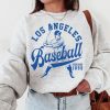 Vintage Los Angeles Dodger Crewneck Sweatshirt / TShirt, Dodgers EST 1890 Shirt, Los Angeles Baseball