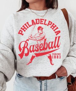 Vintage Philadelphia Philli Crewneck Sweatshirt / TShirt, Phillies EST 1883 Shirt, Philadelphia Baseball, Retro Phillies