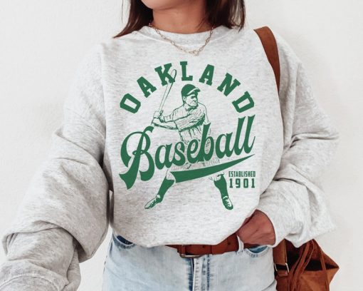 Vintage Oakland Athletic Crewneck Sweatshirt / TShirt, Athletics EST 1901 Sweatshirt, Oakland Game Day