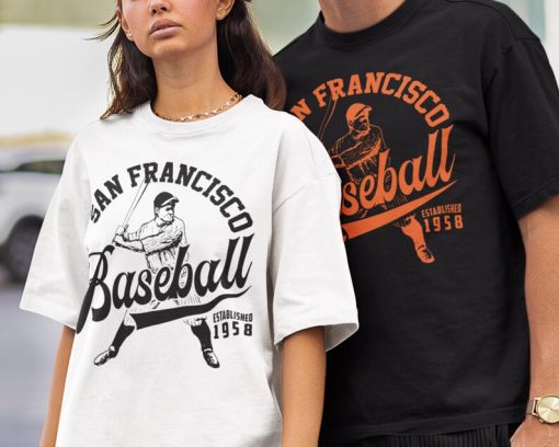 Vintage San Francisco Giant Crewneck Sweatshirt / T-Shirt, Giants EST 1958, San Francisco Baseball, Retro Giants Shirt