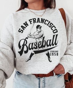 Vintage San Francisco Giant Crewneck Sweatshirt / T-Shirt, Giants EST 1958, San Francisco Baseball, Retro Giants Shirt