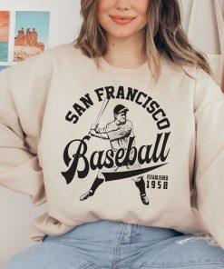 Vintage San Francisco Giant Crewneck Sweatshirt / T-Shirt, Giants EST 1958, San Francisco Baseball, Retro Giants Shirt