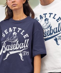 Vintage Seattle Mariner Crewneck Sweatshirt / T-Shirt, Mariners EST 1977 Shirt, Seattle Baseball Shirt