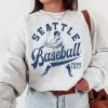 Vintage Seattle Mariner Crewneck Sweatshirt / T-Shirt, Mariners EST 1977 Shirt, Seattle Baseball Shirt