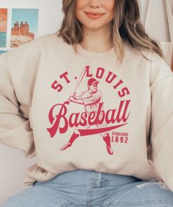 Vintage St Louis Cardinal Crewneck Sweatshirt / T-Shirt, Cardinals EST 1892 Shirt, St Louis Baseball