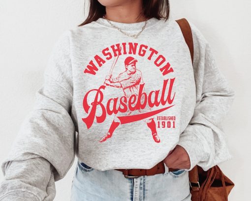 Vintage Washington National Crewneck Sweatshirt / T-Shirt, Nationals EST 1901 Shirt, Washington Baseball