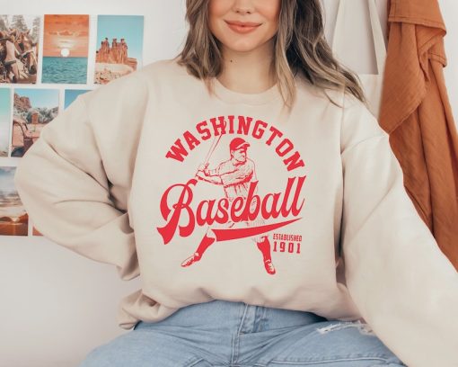 Vintage Washington National Crewneck Sweatshirt / T-Shirt, Nationals EST 1901 Shirt, Washington Baseball