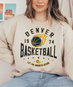 Vintage Denver Nugget Sweatshirt  T-Shirt, Nuggets Sweater, Nuggets T-Shirt, Denver 1974, Basketball Fan Shirt