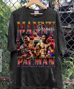 Vintage 90s Graphic Style Manny Pacquiao T-Shirt - Manny Pacquiao TShirt - Retro American Boxer Tee For Man and Woman