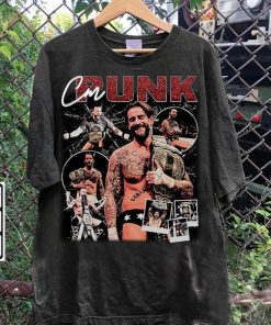 Vintage 90s Graphic Style CM Punk T-Shirt - CM Punk Sweatshirt - Retro American Professional Wrestler Tee For Man and