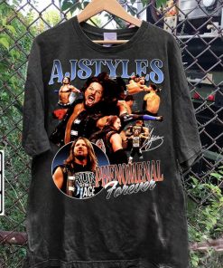 Vintage 90s Graphic Style AJ Styles T-Shirt - AJ Styles Sweatshirt - Retro American Professional Wrestler Tee For Man