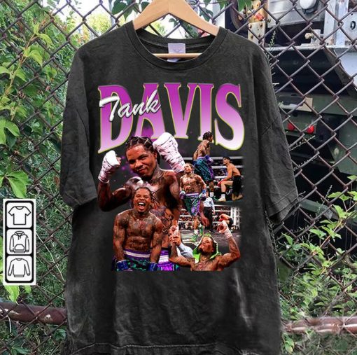 Vintage 90s Graphic Style Gervonta Davis TShirt - Tank Davis Sweatshirt - American Professional Boxer Tee For Man and