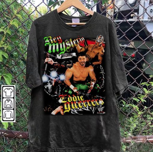 Vintage 90s Graphic Style Rey Mysterio TShirt - Rey Mysterio Sweatshirt - American Professional Wrestler Tee For Man and