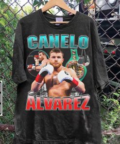 Vintage 90s Graphic Style Canelo Álvarez T-Shirt - Canelo Álvarez Sweatshirt - American Professional Boxer Tee For Man