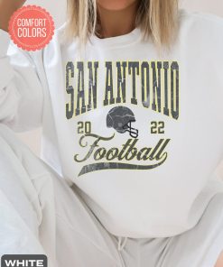 Vintage Style San Antonio Football Comfort Colors Crewneck Sweatshirt,San Antonio Football Sweatshirt