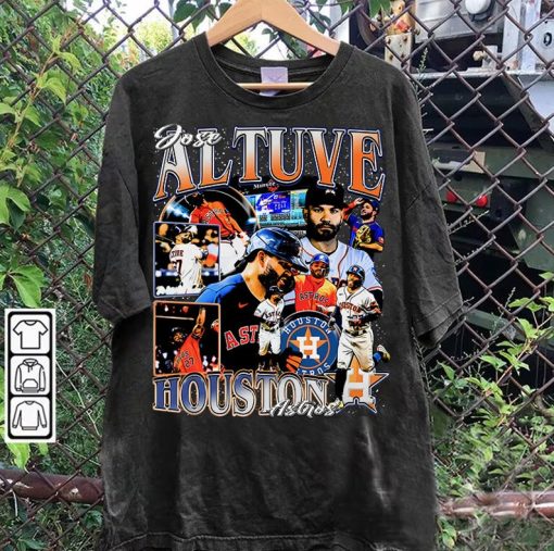 Vintage 90s Graphic Style José Altuve T-Shirt - José Altuve Baseball T-Shirt - José Altuve Vintage Tee For Man and Woman