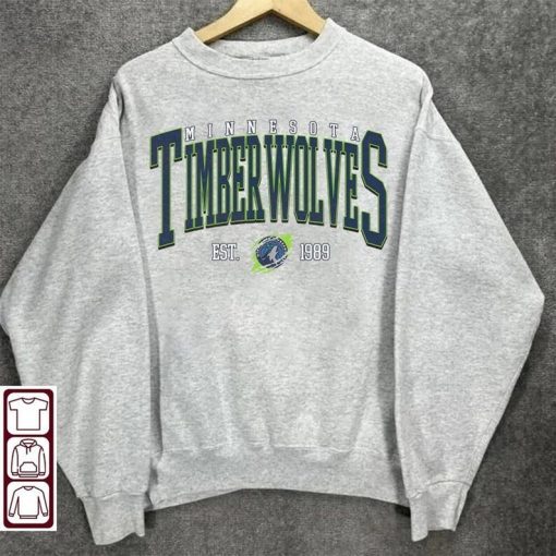 Retro Minnesota Timberwolves Sweatshirt T-Shirt, Minnesota Timberwolves, Timberwolves Sweater, Timberwolves TShirt