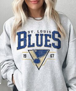 Retro ST. Louis Blue Shirt, Crewneck ST. Louis Blue Sweatshirt, Jersey Hockey Gift For fan