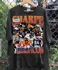 Vintage 90s Graphic Style Shannon Sharpe T-Shirt - Shannon Sharpe Football TShirt - American Football Tee For Man and