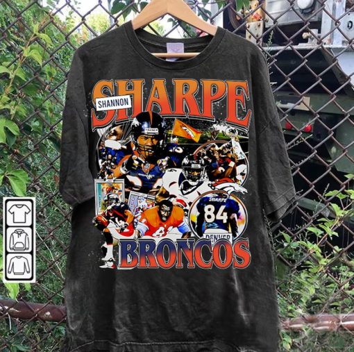 Vintage 90s Graphic Style Shannon Sharpe T-Shirt - Shannon Sharpe Football TShirt - American Football Tee For Man and