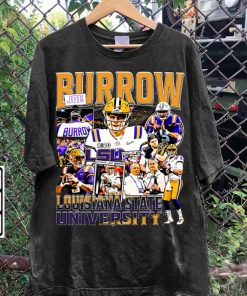 Vintage 90s Graphic Style Joe Burrow T-Shirt - Joe Burrow Football T-Shirt - American Football Tee For Man and Woman