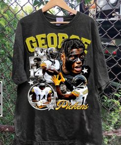 Vintage 90s Graphic Style George Pickens T-Shirt - George Pickens NFL T-Shirt - American Football Tee For Man and Woman