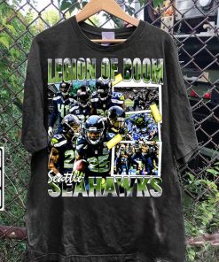 Vintage 90s Graphic Style Seattle Seahawks T-Shirt - Seattle Seahawks Sweatshirt - American Football Tee For Man and