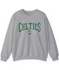 Vintage Boston Celtic Basketball Sweatshirt, Celtics 90s T-Shirt Retro Style Shirt Crewneck, Boston Basketball Hoodie