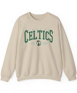 Vintage Boston Celtic Basketball Sweatshirt, Celtics 90s T-Shirt Retro Style Shirt Crewneck, Boston Basketball Hoodie