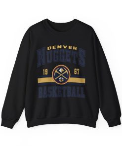 Denver Basketball Vintage Shirt, Nuggets Retro Sweatshirt, Gift For Fan Denver Christmas T-shirt