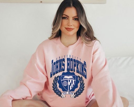 Johns Hopkins University vintage style sweatshirt, Johns Hopkins University shirt, Johns Hopkins College