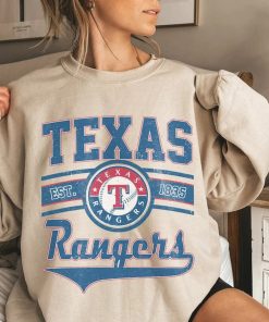 Vintage 90s MLB Texas Baseball Sweatshirt, Ranger Baseball Hoodie, Vintage Baseball Fan Shirt, Texas Ranger Shirt