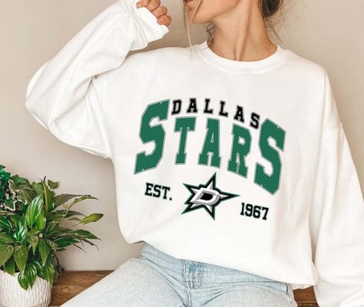 Vintage Dallas Star Vintage 90s Sweatshirt, Crewneck, Shirt, Hoodie, Jersey Hockey Retro Gift For Christmas 2023