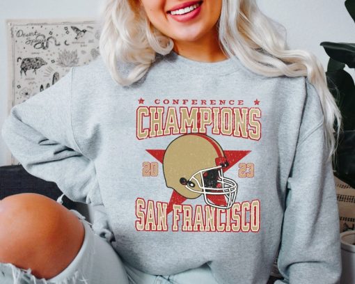 Conference Champions 2023 San Francisco Football Crewneck Sweatshirt, San Francisco T Shirt, SF 1946 Shirt