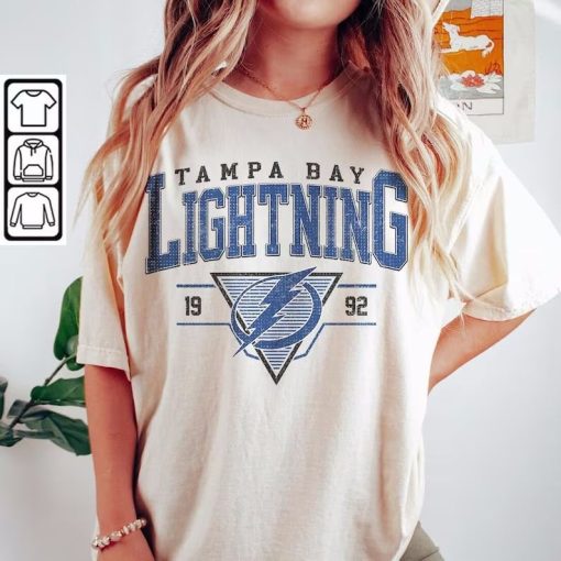 Vintage 90s Tampa Bay Lightning Sweatshirt, Tampa Bay Lightning Unisex t-shirts, long-sleeved t-shirts