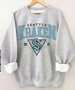 Vintage 90s Seattle Kraken Sweatshirt, Seattle Kraken Unisex t-shirts, long-sleeved t-shirts