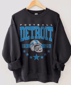 Retro Detroit Football Sweatshirt, Vintage Detroit Football Crewneck, Lions Football shirt