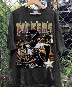 Vintage 90s Graphic Style George Pickens T-Shirt - George Pickens Sweatshirt - Retro American Football Tee For Man and