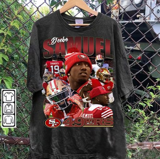 Vintage 90s Graphic Style Deebo Samuel T-Shirt - Deebo Samuel Vintage Shirt - Retro American Football Tee For Man and