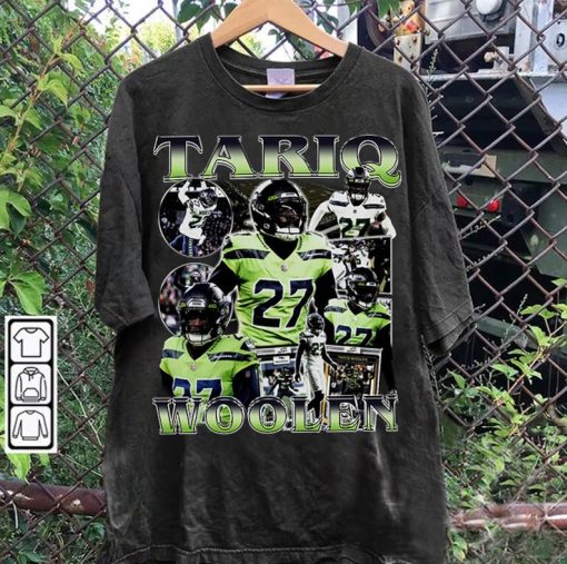 Vintage 90s Graphic Style Tariq Woolen T-Shirt - Tariq Woolen Sweatshirt - Retro American Football Tee For Man and Woman