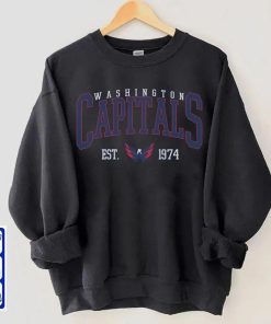 Retro Washington Capitals Sweatshirt, Hockey Sweatshirt, Vintage Sweatshirt, Gameday Apparel Hoodie, Hockey Fan Shirt