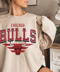 Chicago Bulls Sweatshirt Vintage Bulls Sweatshirt Men Bulls Retro Sweatshirt Jordan Sweatshirt Vintage Michael Jordan